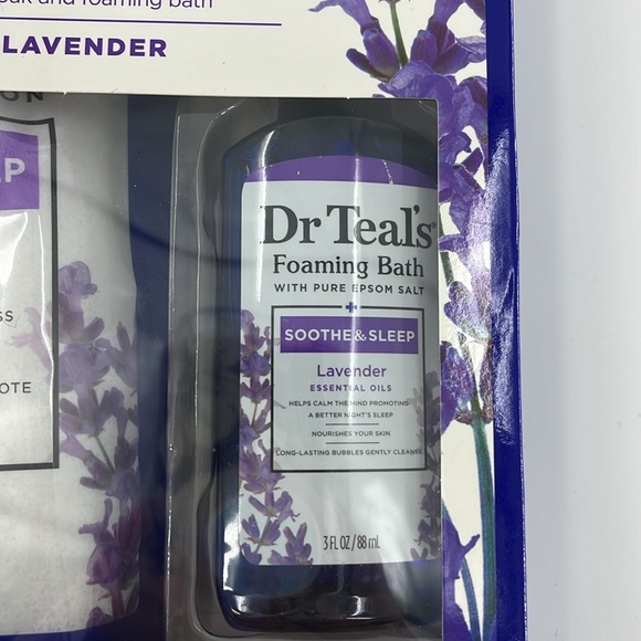 DR TEALS Soothe and Sleep Epsom Salt Soak and Foaming Bath with Lavender Set - Picture 5 of 11